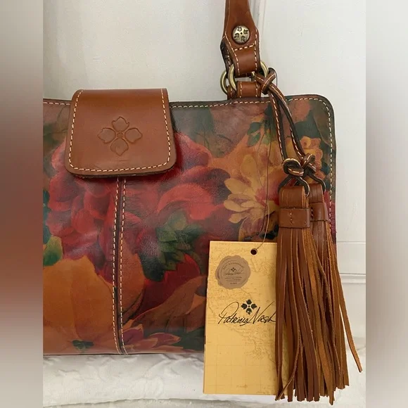 Patricia Nash Floral * Rienzo* Satchel .NWT - Picture 5 of 10